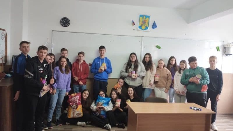 Acțiune de voluntariat desfășurată de către elevii Liceului „Regina Maria” Dorohoi - FOTO