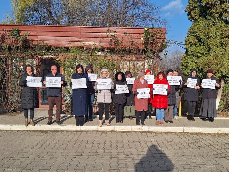 A opta zi de protest la Spitalul Municipal Dorohoi - FOTO