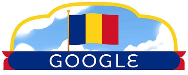 Ziua Națională a României sărbătorită pe Google printr-un doodle special