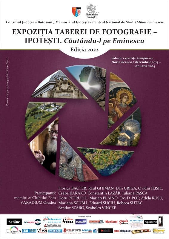 Expoziția Taberei de fotografie IPOTEȘTI, „Căutându-l pe Eminescu”. Deschisă în perioada decembrie 2023 - ianuarie 2024