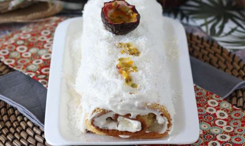 Buturugă cu nucă de cocos și fructul pasiunii