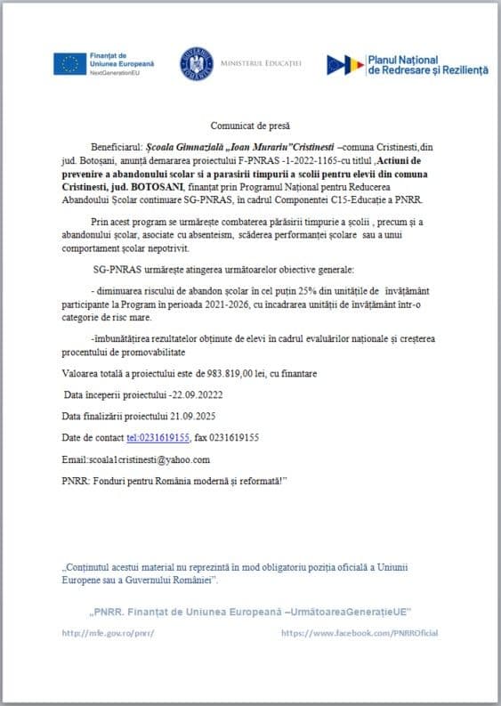 Comunicat