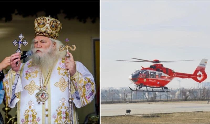 Arhiepiscopul Sucevei, Înaltpresfințitul Calinic, internat în spital. A fost dus cu un elicopter SMURD