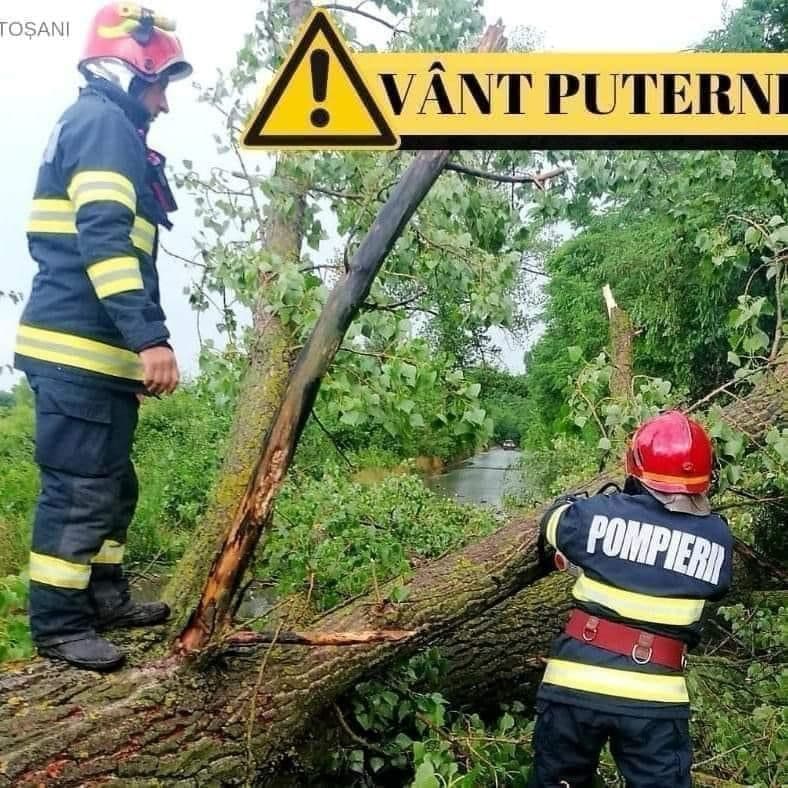 Cod galben de vânt în această dimineață pentru județul Botoșani