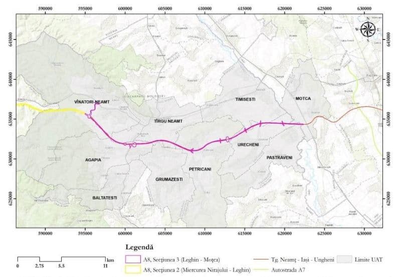 A fost stabilită data începerii construcției primilor 30 de kilometri din viitoarea autostradă A8 care va lega Moldova de Transilvania