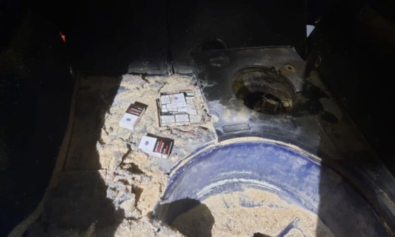 Țigări de contrabandă ascunse în rezervor, descoperite la Racovăț – FOTO