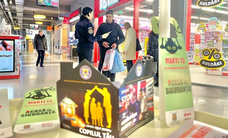 Campanie a pompierilor botoșăneni pentru prevenirea dezastrelor în contextul Zilei Informării Preventive - Marți, 13 – FOTO