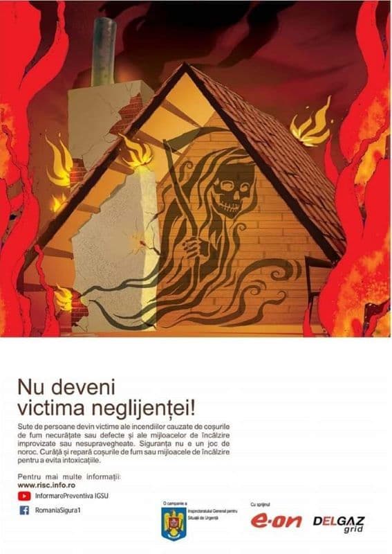 Incendii provocate de coșurile de fum necurățate de funingine la Durnești și Cotu