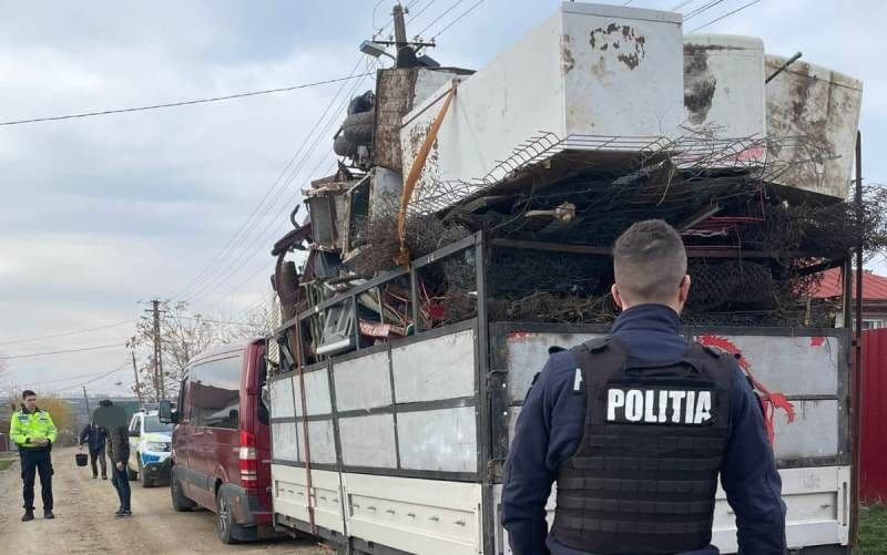 Amendă de peste 15.000 de lei, pentru transportul deșeurilor metalice feroase fără autorizație de mediu
