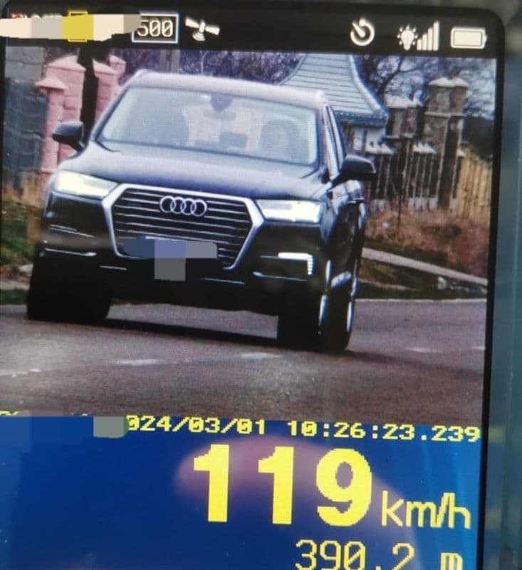Din cauza vitezei excesive, șase șoferi au rămas fără permis în mai puțin de jumătate de oră – FOTO