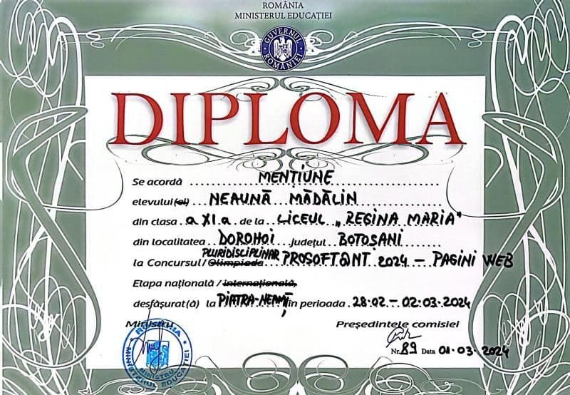 Început de primăvară cu performanțe la Liceul „Regina Maria” din Dorohoi
