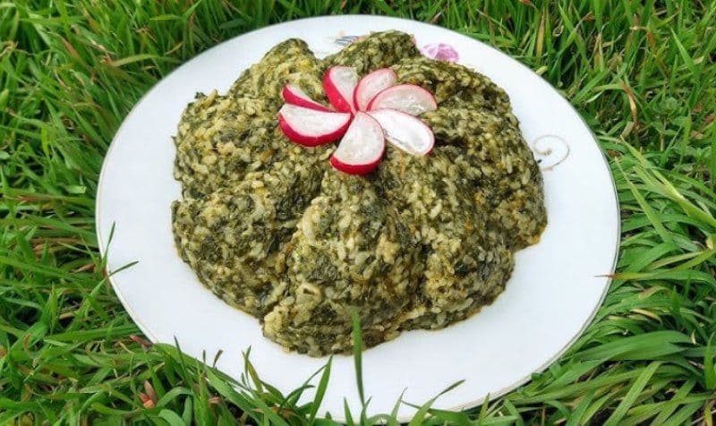 Mâncare de ștevie cu orez