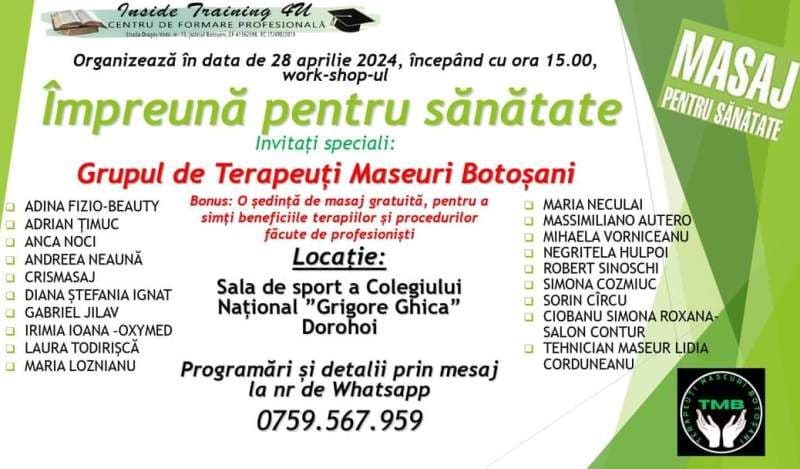 Campania „Împreună pentru sănătate” la Dorohoi