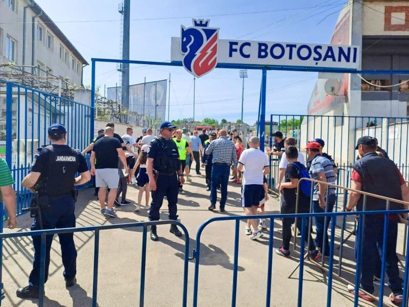 Măsuri de ordine publică la meciul de fotbal dintre FC Botoșani și Dinamo București