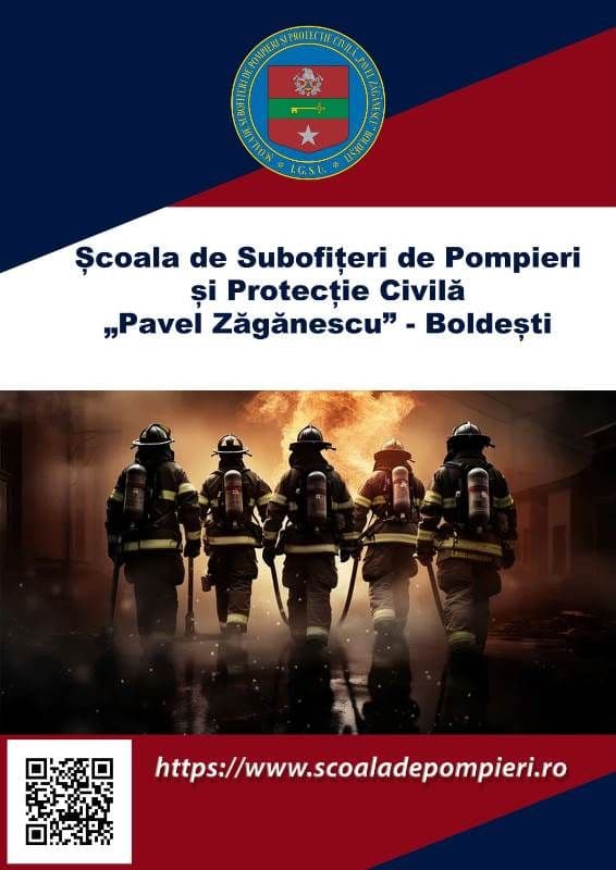 300 de locuri sunt puse la dispoziția tinerilor de Școala de Subofițeri Pompieri și Protecție Civilă „Pavel Zăgănescu” din Boldești