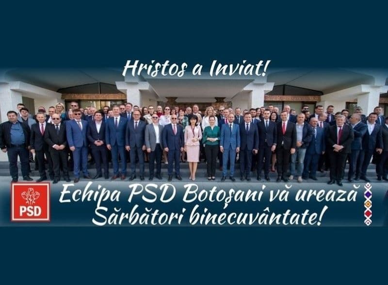 Echipa PSD Botoșani vă urează „Sărbători binecuvântate!”