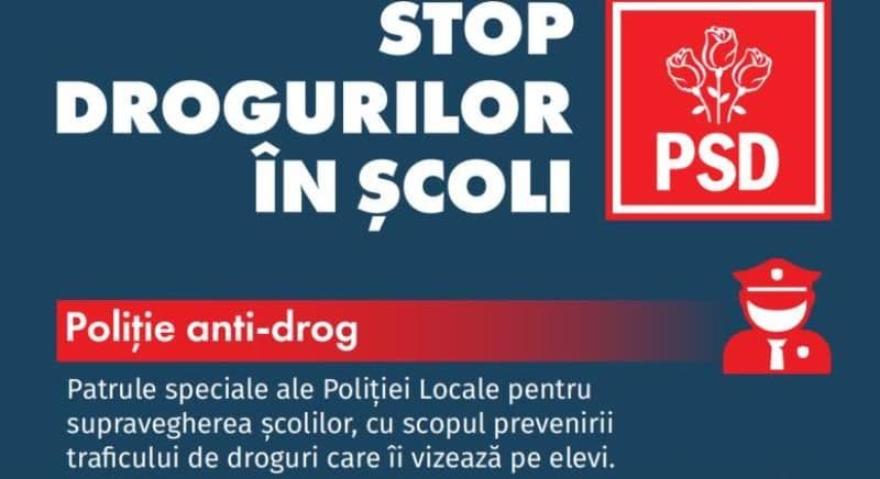 Primarul Cosmin Andrei anunță Poliție Anti-Drog și programe de consiliere în școli pentru prevenirea consumului de droguri