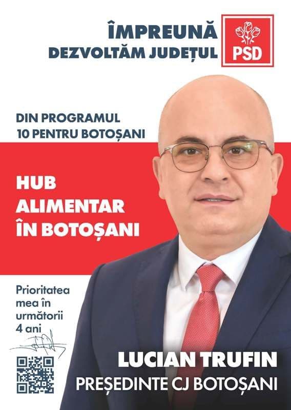 Lucian Trufin: Hubul agroalimentar va aduce produse proaspete, calitative și accesibile pe masa botoșănenilor