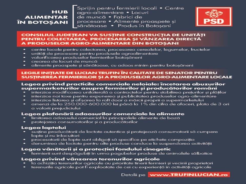 Lucian Trufin: „Așa cum am sprijinit ca senator producătorii locali, la fel voi susține toți fermierii botoșăneni în calitate de președinte al Consili
