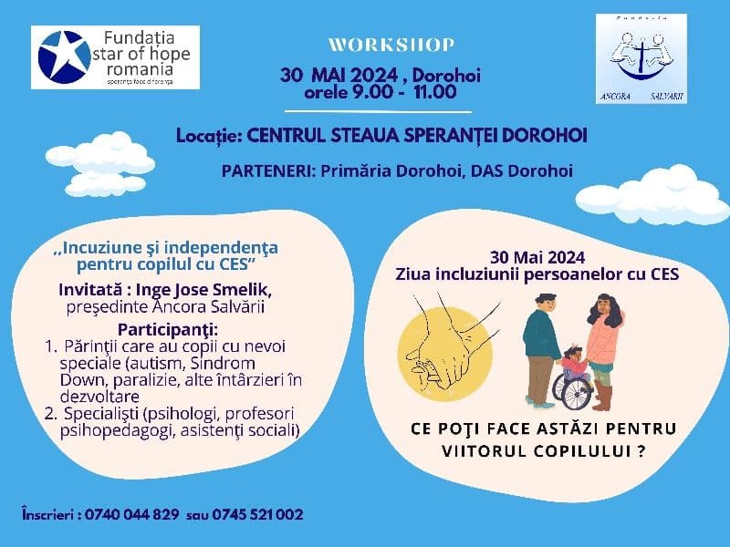 Ce poți face pentru viitorul copilului - workshop pentru părinții care au copii cu dizabilități