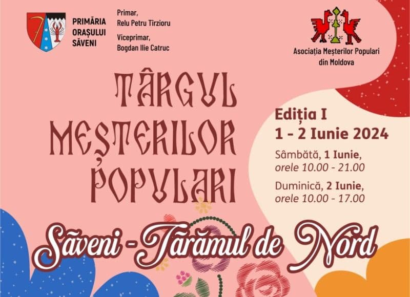 Prima ediție a Târgului Meșterilor Populari „Săveni – Tărâmul de Nord”