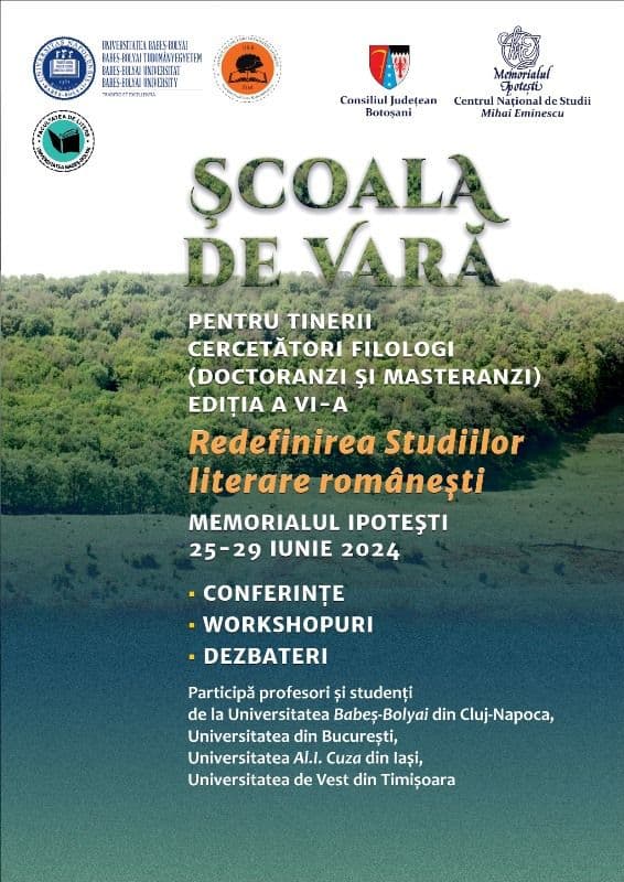 Școala de vară pentru tinerii cercetători filologi – Ipotești – Ediția a VI-a 