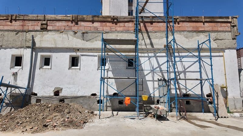Lucrările de reabilitarea a Blocului alimentar de la Spitalul Județean avansează în ritm accelerat - FOTO
