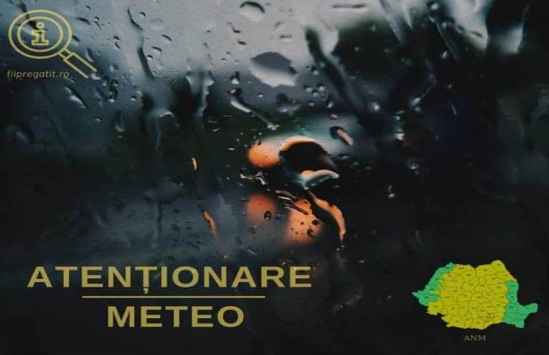ATENȚIE! Județul Botoșani sub atenționare meteorologică de instabilitate atmosferică