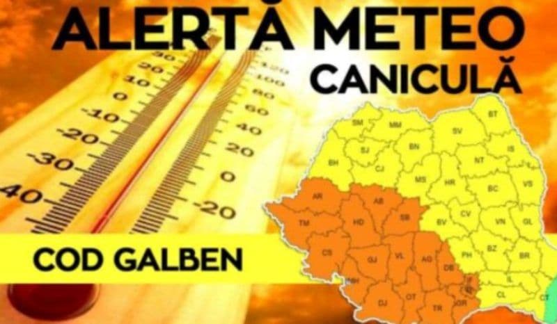 Urmează zile DE FOC! Cod galben de caniculă în județul Botoșani