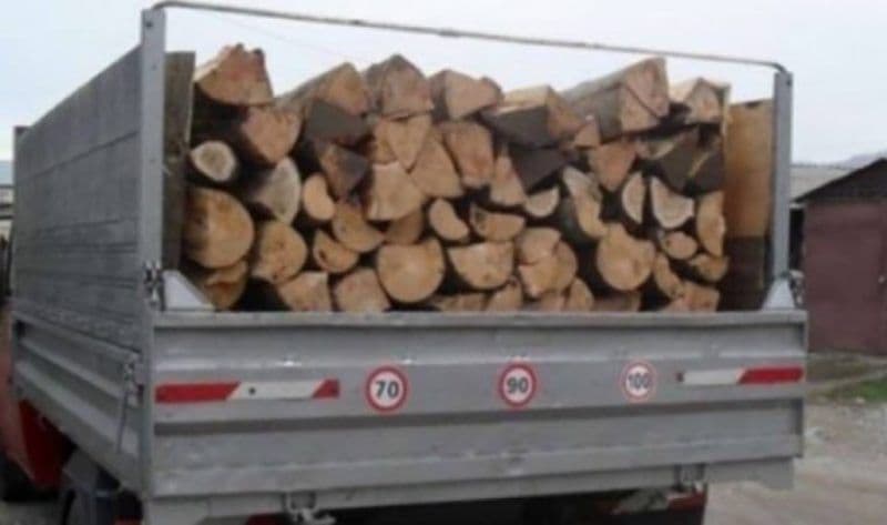 Zece metri cubi de material lemnos confiscați de polițiști în cadrul unei acțiuni