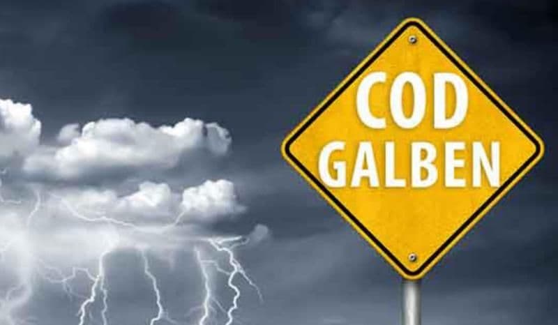 Județul Botoșani sub atenționare meteorologică COD GALBEN de instabilitate atmosferică