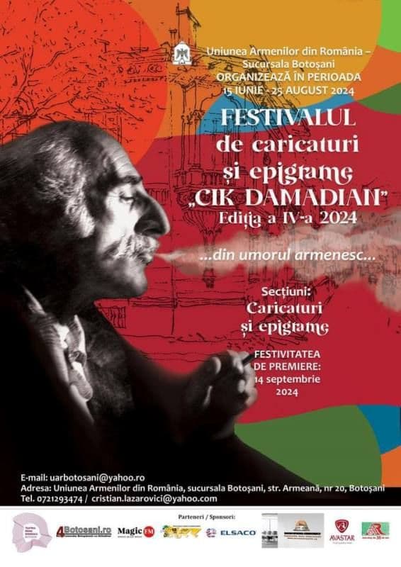 Muzeul Județean Botoșani găzduiește expoziția de caricatură „Cik Damadian”