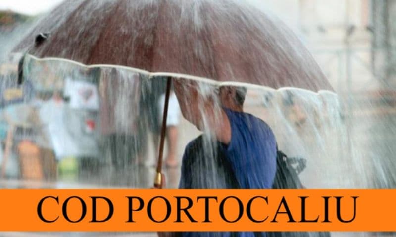 COD PORTOCALIU de instabilitate atmosferică accentuată în Județul Botoșani