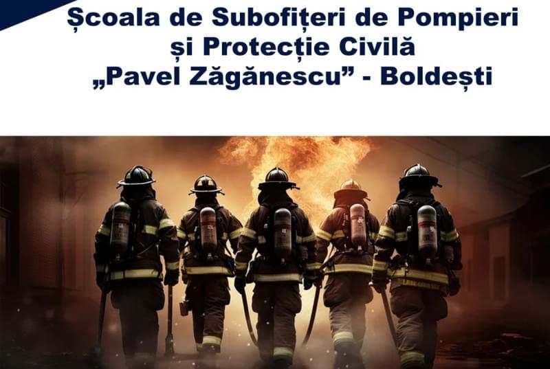 300 de locuri sunt puse la dispoziția tinerilor care își doresc să urmeze cursurile Școlii de Subofițeri Pompieri și Protecție Civilă „Pavel Zăgănescu