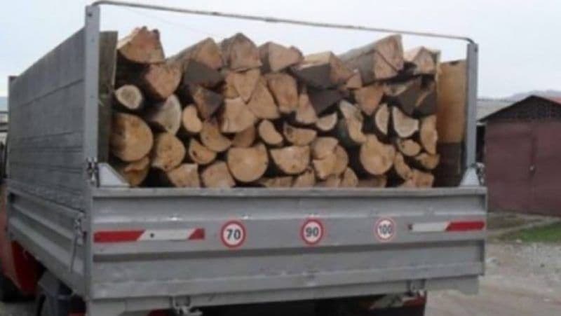 Peste trei metri cubi de material lemnos transportat fără documente, confiscat de polițiști