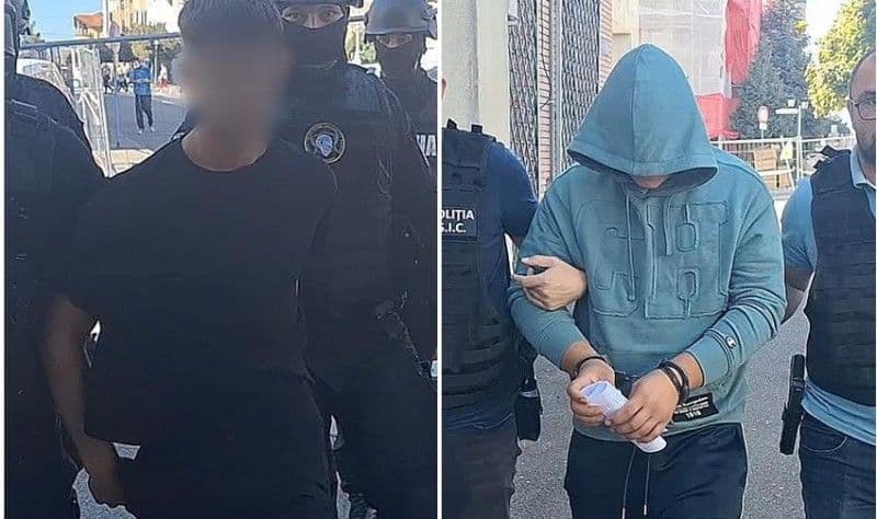 Doi tineri reținuți de polițiști după ce au spart trei magazine