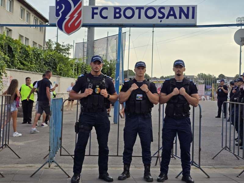 Măsuri de ordine publică la meciul de fotbal dintre F.C. Botoșani și Rapid București 