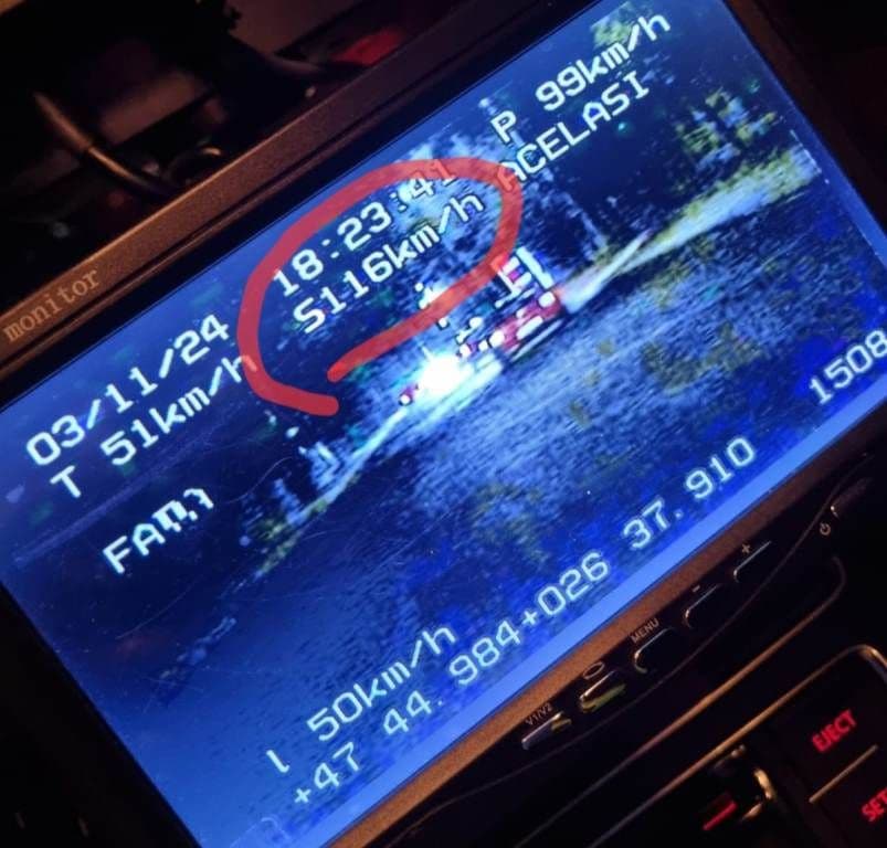 Tânăr depistat cu viteză excesivă pe un sector de drum limitat la 40 de km/h