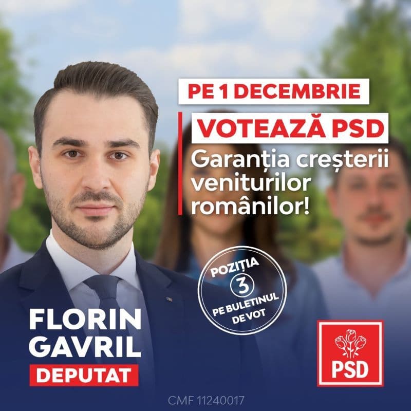 Florin Gavril „PSD e singurul partid cu măsuri de stimulare a tinerilor care se angajează pentru prima dată și a companiilor care oferă joburi stabile