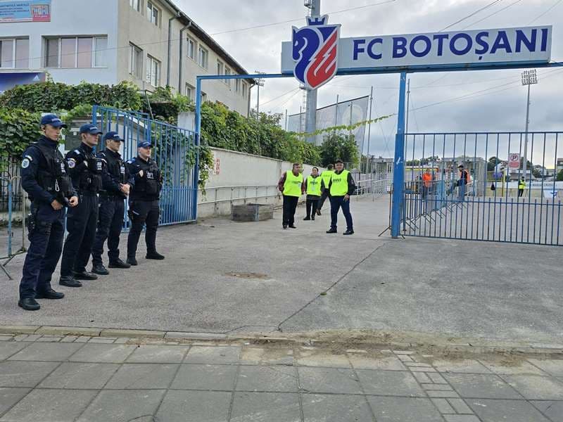 Măsuri de ordine publică la meciul de fotbal dintre F.C. Botoșani și FCSB
