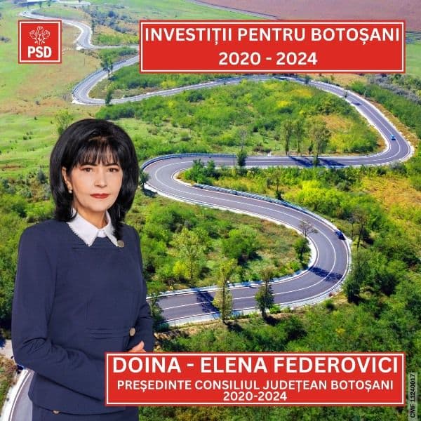 Dezvoltare accelerată a rețelei de drumuri din Botoșani în mandatul Doinei Federovici