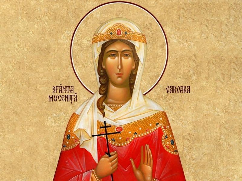 SINAXAR – 4 Decembrie – Sf. Mare Mc. Varvara; Sf. Cuv. Ioan Damaschin