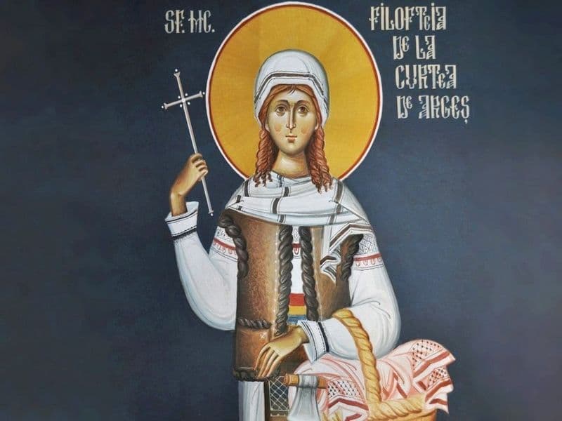 SINAXAR – 7 Decembrie – Sf. Mc. Filofteia de la Argeş; Sf. Ier. Ambrozie (Dezlegare la pește)