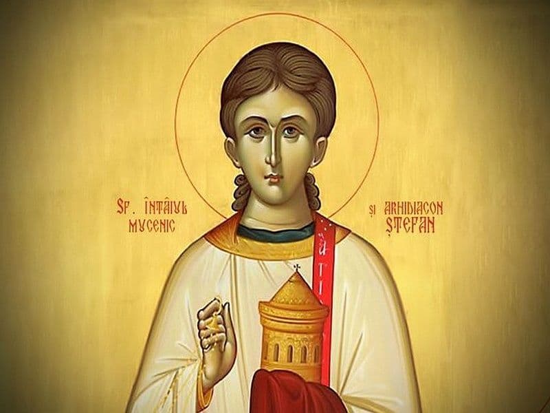 SINAXAR – 27 Decembrie – Sfântul Apostol, întâiul Mucenic şi Arhidiacon Ştefan