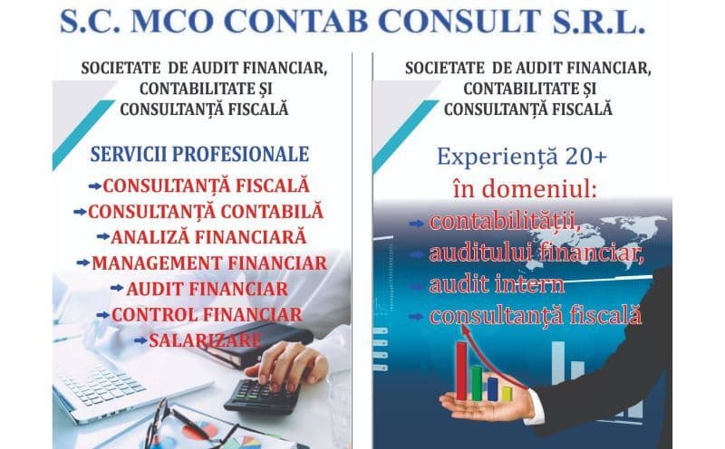 MCO CONTAB CONSULT Botoșani - Soluția ta în probleme de contabilitate, audit financiar sau consultanță fiscală!