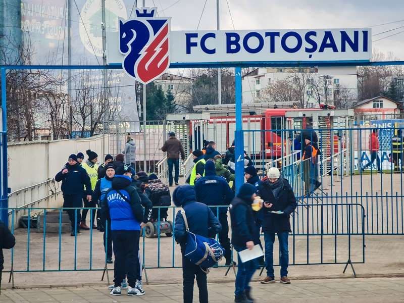 Măsuri de ordine publică la meciul de fotbal dintre F.C. Botoșani și F.C. Hermannstadt