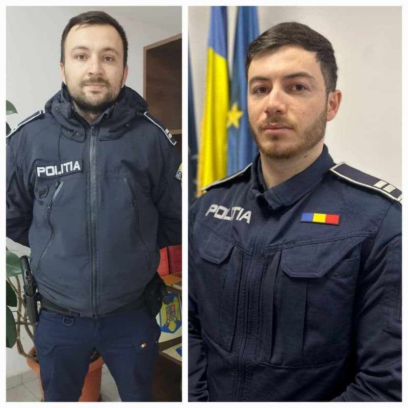 Intervenția salvatoare a polițiștilor din Vlăsinești