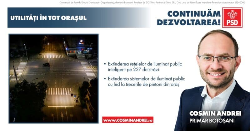 utilitati in tot orasul iluminat public