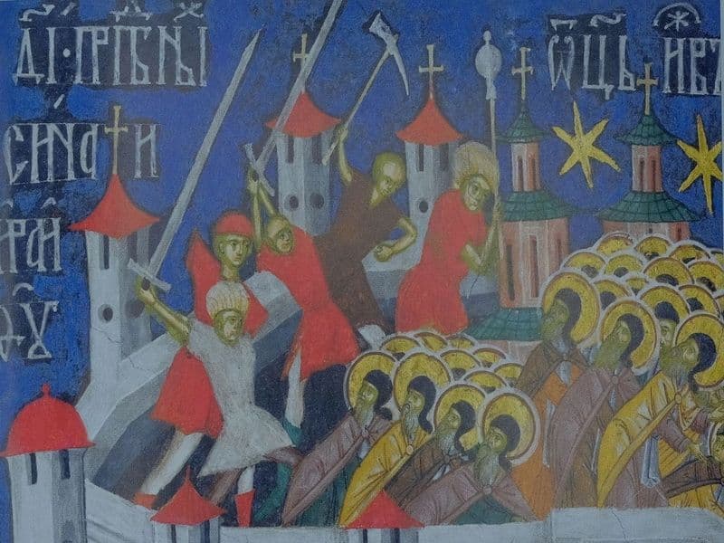 SINAXAR – 14 Ianuarie – Sf. Cuv. Mucenici din Sinai şi Rait; Sf. Nina, luminătoarea Georgiei