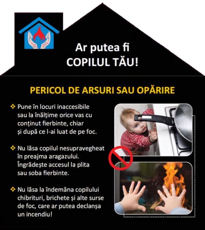 „Un cămin sigur pentru copilul tău” – Nu lăsați la îndemâna copiilor vase cu lichid fierbinte